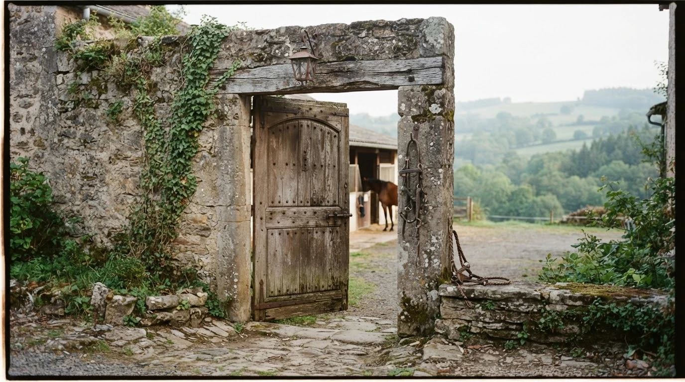 Entrée du Ecurie PYTHAGORE, centre équestre à Thionne